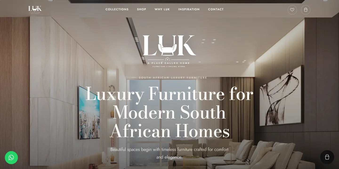 LUK: A Place Called Home website: E-Commerce